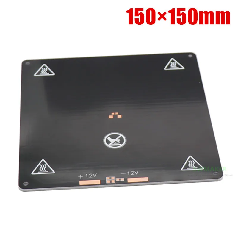 150x150mm 12V Aluminum base plate / hot bed / heating plate, MK3 / MK2A heating platform, Fillet design
150x150mm 12V Aluminum base plate / hot bed / heating plate, MK3 / MK2A heating platform, Fillet design