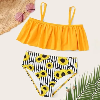 Girls Leaf Print Ruffle Bikini Set Two-piece Swimsuit eachwear Pool Two Pices Swimsuit Kids Swimsuit Baby Girls Swimwear 
Girls Leaf Print Ruffle Bikini Set Two-piece Swimsuit eachwear Pool Two Pices Swimsuit Kids Swimsuit Baby Girls Swimwear
