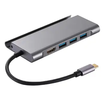 7in1 USB Type C Hub USB-C to USB3.0+HDMI+TF Slots+PD Power Port Adapter Computer Converter Splitter Laptop Notebook Dock Station
7in1 USB Type C Hub USB-C to USB3.0+HDMI+TF Slots+PD Power Port Adapter Computer Converter Splitter Laptop Notebook Dock Station