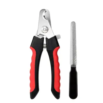 Professional Dog Nail Clippers and Trimmer with Safety Guard on Razor Sharp Blades and Nail File
Professional Dog Nail Clippers and Trimmer with Safety Guard on Razor Sharp Blades and Nail File