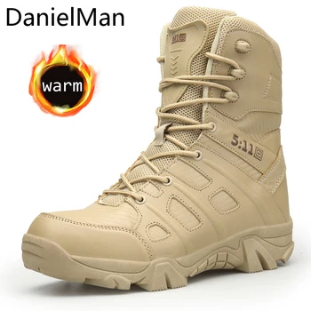 Danielman Winter Military Boots Men Shoes Outdoor Male Tracking men Boot Special Forces Tactical Desert Boots Ankle Snow Boots
Danielman Winter Military Boots Men Shoes Outdoor Male Tracking men Boot Special Forces Tactical Desert Boots Ankle Snow Boots