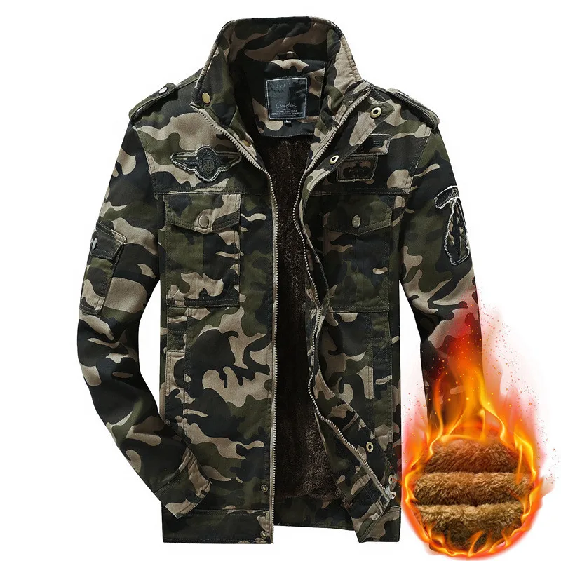 Nice Winter Warm Jacket Men Camouflage Army Military Fleece Coats Embroidery Thick Velvet Cotton Jacket Parkas Hombre Overcoat 
Nice Winter Warm Jacket Men Camouflage Army Military Fleece Coats Embroidery Thick Velvet Cotton Jacket Parkas Hombre Overcoat