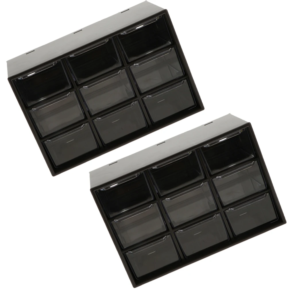 2x Desk Drawer Organizer 9 Components Supplies Accessories Storage Box for Home Black
2x Desk Drawer Organizer 9 Components Supplies Accessories Storage Box for Home Black