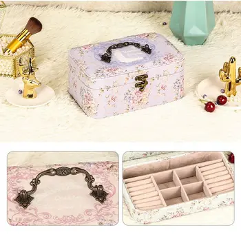 Two-layer Automatic Leather Jewelry Organizer Box with Lock Storage Box For Women Earring Ring Cosmetic Organizer Casket
Two-layer Automatic Leather Jewelry Organizer Box with Lock Storage Box For Women Earring Ring Cosmetic Organizer Casket