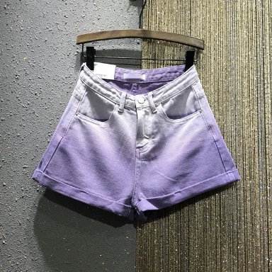 Candy Color Gradient Personality Purple Jeans Shorts for Women Female 2020 Summer New Wide-Leg Orange Shorts Hot Pants Jupe
Candy Color Gradient Personality Purple Jeans Shorts for Women Female 2020 Summer New Wide-Leg Orange Shorts Hot Pants Jupe