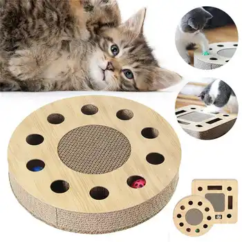 Cat Scratching Pad Cardboard Toys Corrugated Paper Pet Scratching Plate Toys with Built-in Round Bell Ball For Furniture Protect
Cat Scratching Pad Cardboard Toys Corrugated Paper Pet Scratching Plate Toys with Built-in Round Bell Ball For Furniture Protect