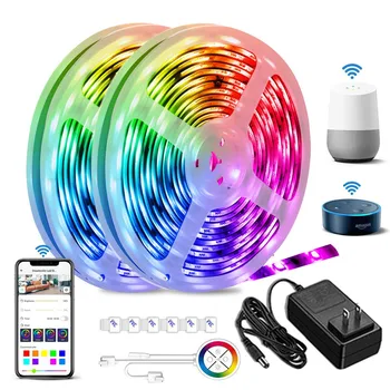 Chasing Effect WIFI LED Strip Light Package Addressable Revolving RGB Set 12V 5M 10M 5050 Christmas Lights LED Strip Set
Chasing Effect WIFI LED Strip Light Package Addressable Revolving RGB Set 12V 5M 10M 5050 Christmas Lights LED Strip Set