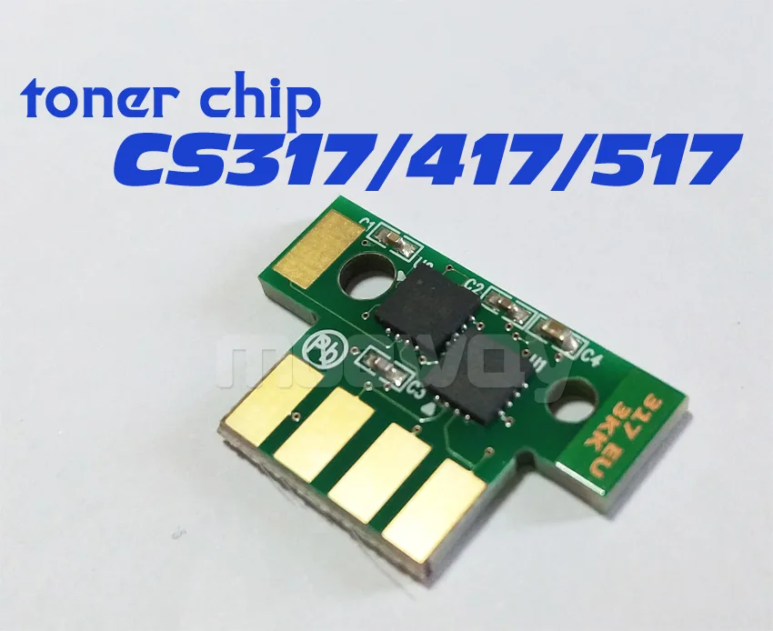 Совместимый чип тонера для Lexmark CS317 CS417 CS517 CX317 CX417 CX517 CS317dn CX417de 71B20K0 71B20C0 71B20 цветной
