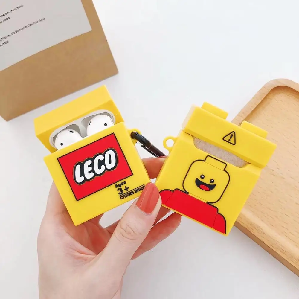 3D Cartoon Building Blocks Toy Brick Box Headphone Cases For Apple Airpods 1/2 Silicone Protection Earphone Cover Accessories
3D Cartoon Building Blocks Toy Brick Box Headphone Cases For Apple Airpods 1/2 Silicone Protection Earphone Cover Accessories