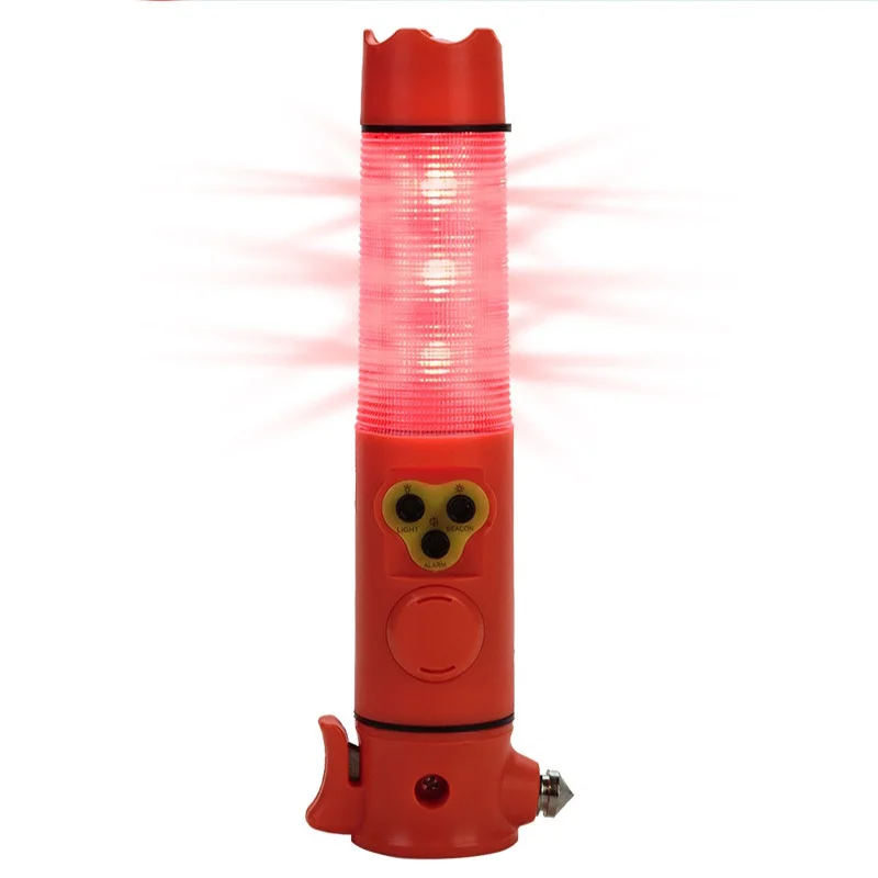 Multifunctional 6-in-1 Auto Emergency Safety Hammer Seat belt Cutter Car Light Flashing Red Beacon LED Flash Light rescue tool
Multifunctional 6-in-1 Auto Emergency Safety Hammer Seat belt Cutter Car Light Flashing Red Beacon LED Flash Light rescue tool