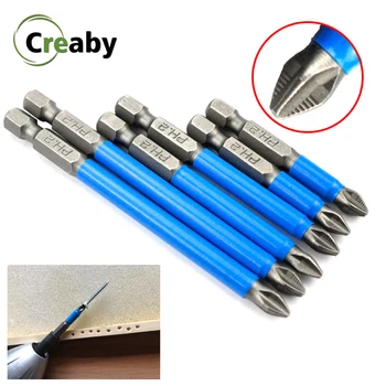 Magnetic Anti Slip Long Reach Electric Screwdriver Bits 1/4" Hex Shank Precision PH2 Single Phillips/Cross Head Power Tools
Magnetic Anti Slip Long Reach Electric Screwdriver Bits 1/4" Hex Shank Precision PH2 Single Phillips/Cross Head Power Tools
