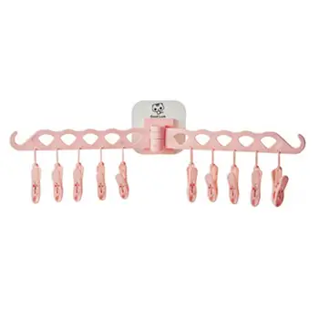 Movable Wall Mounted Clothes Hanger Multifunction Bathroom Hooks Storage Hanger Rack Socks Underwear Hardware Hooks 12 Clips
Movable Wall Mounted Clothes Hanger Multifunction Bathroom Hooks Storage Hanger Rack Socks Underwear Hardware Hooks 12 Clips