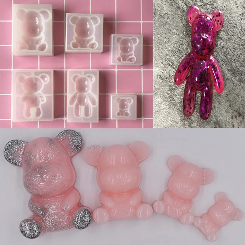 Popular6 Styles Bear Silicone Expoxy Resin Mold For Making Jewelry Pendant Decoration Jewelry Making Tools 
Popular6 Styles Bear Silicone Expoxy Resin Mold For Making Jewelry Pendant Decoration Jewelry Making Tools