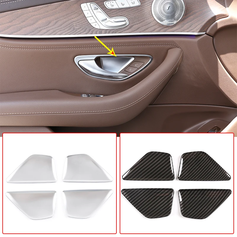 Car Inner Door Handle Bowl Cover Trim ABS Carbon Fiber For Mercedes Benz C E Class GLC W204 W205 X205 W212 W213 Auto Accessories 
Car Inner Door Handle Bowl Cover Trim ABS Carbon Fiber For Mercedes Benz C E Class GLC W204 W205 X205 W212 W213 Auto Accessories
