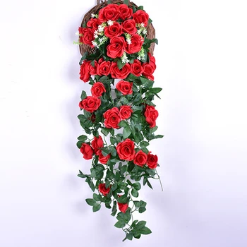 Artificial Fake Rose Flowers Vine Garland Wall Hanging Decor For Home Wedding Gardens Fencing Floral Tributes, Sheds Decoration
Artificial Fake Rose Flowers Vine Garland Wall Hanging Decor For Home Wedding Gardens Fencing Floral Tributes, Sheds Decoration