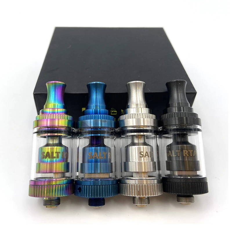 SALT RTA Atomizer 2ml/3.5ml Tank 18mm Diameter Single Coil Adjustable Airflow Bubble Glass Tube Vape Mod
SALT RTA Atomizer 2ml/3.5ml Tank 18mm Diameter Single Coil Adjustable Airflow Bubble Glass Tube Vape Mod