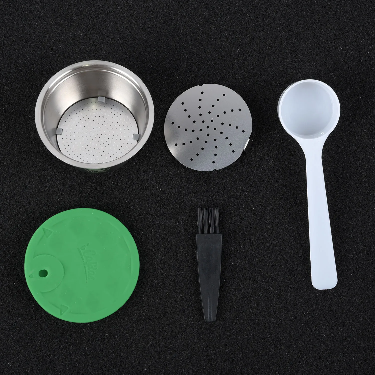 Metal Refillable Coffee Capsule Pod W/ Spoon Brush For Dolce Gusto Coffee Filter
Metal Refillable Coffee Capsule Pod W/ Spoon Brush For Dolce Gusto Coffee Filter