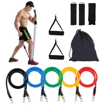 11pcs/set Resistance Bands Set Yoga Fitness Exercises Latex Tubes Training Home Gym Workout Elastic Tubes Pull Rope with Bag
11pcs/set Resistance Bands Set Yoga Fitness Exercises Latex Tubes Training Home Gym Workout Elastic Tubes Pull Rope with Bag