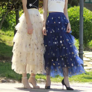 Gao Waist Irregular Mesh Half Body Skirt Medium Length Money Multi-level Very Fairy Of Sequins Stars Cake Skirt Medium Length
Gao Waist Irregular Mesh Half Body Skirt Medium Length Money Multi-level Very Fairy Of Sequins Stars Cake Skirt Medium Length