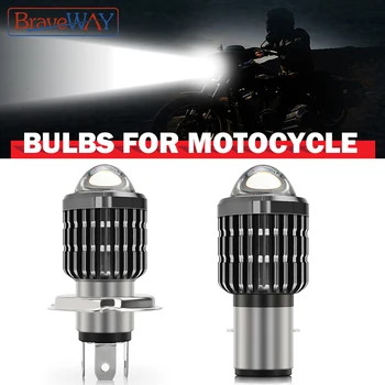 BraveWay 1PCS H6/BA20D LED H4 LED Motorcycle Headlight Bulbs with Lens 6000LM Hi Lo Light Moto Accessories Lightings 6500K -MT05
BraveWay 1PCS H6/BA20D LED H4 LED Motorcycle Headlight Bulbs with Lens 6000LM Hi Lo Light Moto Accessories Lightings 6500K -MT05
