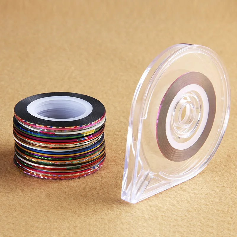 30 rolls +1case Nail Striping Tape Line Multi-color Striping Adhesive Stickers Nail Art Decoration Manicure DIY Tips
30 rolls +1case Nail Striping Tape Line Multi-color Striping Adhesive Stickers Nail Art Decoration Manicure DIY Tips
