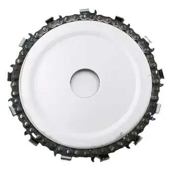 4.5Inch Grinder Chain Disc Wood Carving Disc Circular Saw Blade and Chain 22 Tooth Fine Shaping Disc for 4-1/2 inch Angle Grind
4.5Inch Grinder Chain Disc Wood Carving Disc Circular Saw Blade and Chain 22 Tooth Fine Shaping Disc for 4-1/2 inch Angle Grind