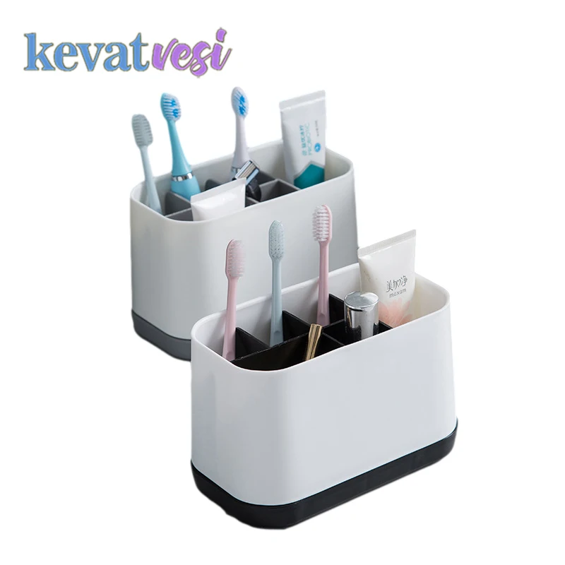 Bathroom Storage Box Rack Dry and Wet Separation Toothbrush Toothpaste Holder Detachable Desktop Storage Box Bathroom Organizer
Bathroom Storage Box Rack Dry and Wet Separation Toothbrush Toothpaste Holder Detachable Desktop Storage Box Bathroom Organizer