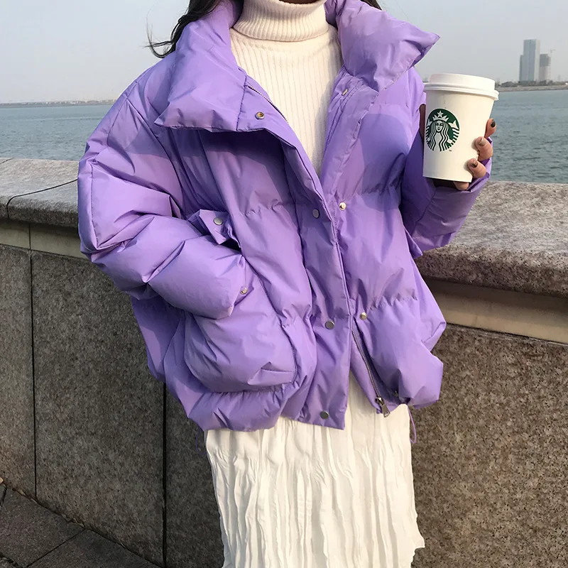

Zoulv Winter Harajuku Winter Padded Jacket Thick Short Loose Zipper Padded Jacket Warm Jacket Plus Size Clothing 2020 Fashion