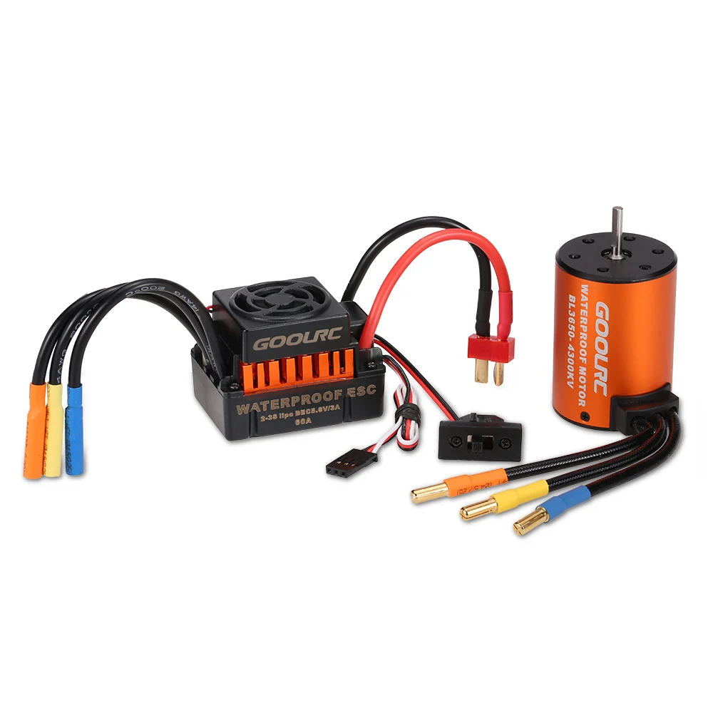 Upgrade Waterproof 3650 4300KV Brushless Motor with 60A ESC Combo Set for 1/10 RC Car Truck
Upgrade Waterproof 3650 4300KV Brushless Motor with 60A ESC Combo Set for 1/10 RC Car Truck