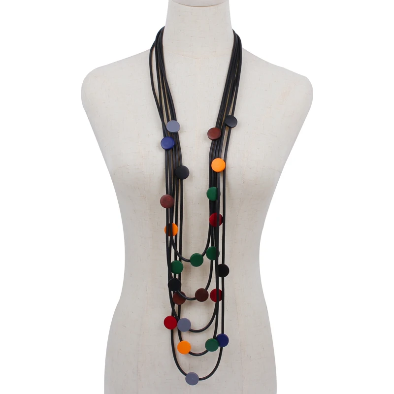 YD&YDBZ Multicolor Small Wooden Necklaces Women Gothic Clothes Costume Sweater Chains Necklace Accessories Jewelry Gifts 2021
YD&YDBZ Multicolor Small Wooden Necklaces Women Gothic Clothes Costume Sweater Chains Necklace Accessories Jewelry Gifts 2021