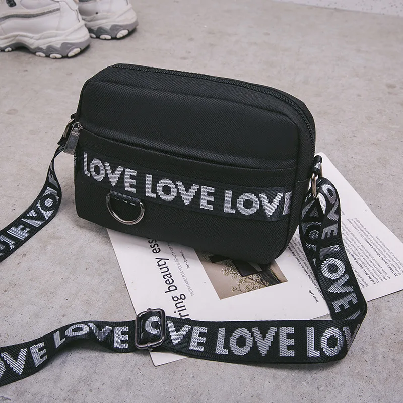 Korean-style Trend Students Sports Small Shoulder Bag Soil ku bao Lettered Bag Disco Dancing Bag Nylon Crossbody Bag
Korean-style Trend Students Sports Small Shoulder Bag Soil ku bao Lettered Bag Disco Dancing Bag Nylon Crossbody Bag