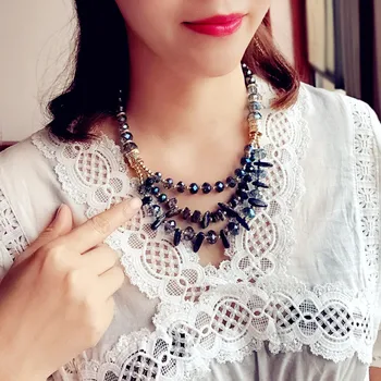 cross border jewelry exaggerated crystal stone multi-layer Necklace women Bohemian clavicle chain short sweater chain
cross border jewelry exaggerated crystal stone multi-layer Necklace women Bohemian clavicle chain short sweater chain