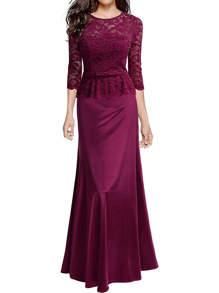 Evening Dresses Long Elegant Burgundy Half Sleeve Little straight Lace Spring Formal Evening Gowns Navy Blue Party Dress
Evening Dresses Long Elegant Burgundy Half Sleeve Little straight Lace Spring Formal Evening Gowns Navy Blue Party Dress