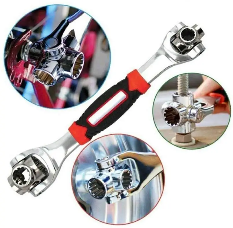 52 in 1 Multi Function Socket 360 Degree Rotating Double Head Socket 8 in 1 Socket Wrench Can be Used for Furniture Car Repair
52 in 1 Multi Function Socket 360 Degree Rotating Double Head Socket 8 in 1 Socket Wrench Can be Used for Furniture Car Repair