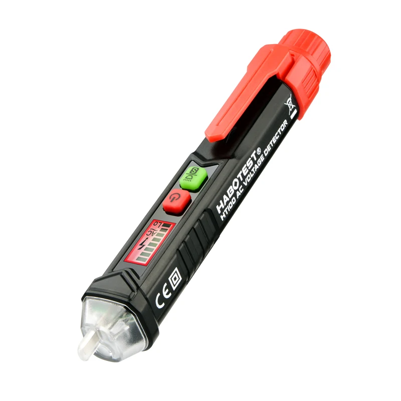 Habotest HT100 Non Contact Voltage Detector Pencil AC Portable Volt Detector Pen Digital Voltmeter Adjustable Sensitivity
Habotest HT100 Non Contact Voltage Detector Pencil AC Portable Volt Detector Pen Digital Voltmeter Adjustable Sensitivity