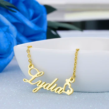 Custom Name Necklace Stainless Steel Gold Rose Sliver Personalized Number Name Letter Necklace for Women Men Trend Jewelry Gift 
Custom Name Necklace Stainless Steel Gold Rose Sliver Personalized Number Name Letter Necklace for Women Men Trend Jewelry Gift