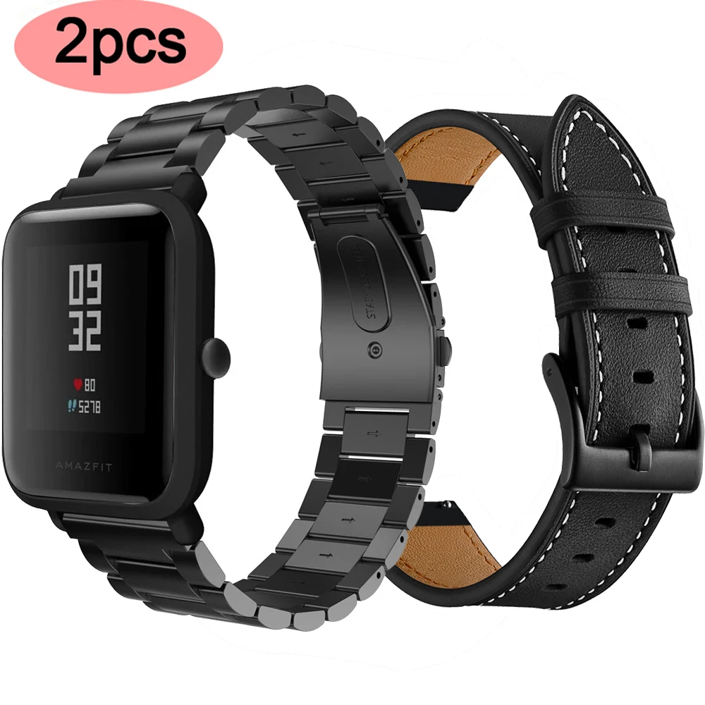 

Replacement Metal Stainless Strap For Xiaomi Huami Amazfit Bip BIT Lite Youth Smart Watch Wearable Wrist Bracelet Watchband 20MM