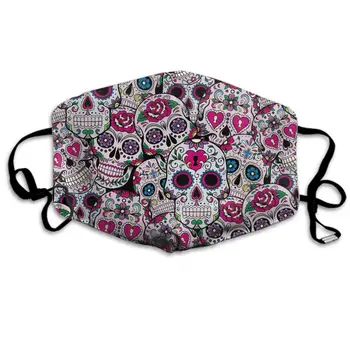Comfortable Two Layer Dust Mask, Soft Mexican Sugar Skull Pattern Face Mask Cover Mouth for Adults and Teens
Comfortable Two Layer Dust Mask, Soft Mexican Sugar Skull Pattern Face Mask Cover Mouth for Adults and Teens