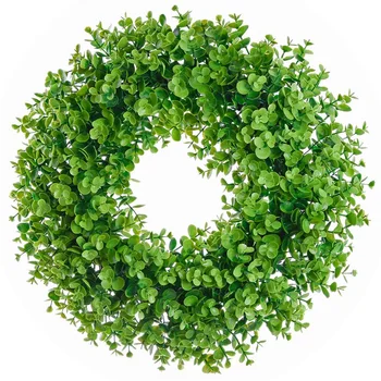Artificial Green Leaves Wreath Eucalyptus Milano Grass Wreath- 17 inch Fake Eucalyptus Wreath Outdoor Green Wreath For Front Doo
Artificial Green Leaves Wreath Eucalyptus Milano Grass Wreath- 17 inch Fake Eucalyptus Wreath Outdoor Green Wreath For Front Doo