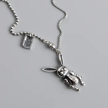 Vintage Sweater Thai Silver Cute Mechanical Rabbit Necklace For Women 925 Sterling Silver Necklaces Jewelry
Vintage Sweater Thai Silver Cute Mechanical Rabbit Necklace For Women 925 Sterling Silver Necklaces Jewelry