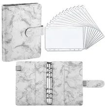 A6 PU Leather Binder Budget Notebook Folder with 12 Pieces Binder Zipper Pocket Personal Planner Cash Budget Envelopes System
A6 PU Leather Binder Budget Notebook Folder with 12 Pieces Binder Zipper Pocket Personal Planner Cash Budget Envelopes System