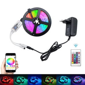 RGB LED Strip Light 5M 10M SMD 2835 Waterproof RGB Wifi Controller DC12V Ribbon diode led Strips Light Flexible IR Sets tira led
RGB LED Strip Light 5M 10M SMD 2835 Waterproof RGB Wifi Controller DC12V Ribbon diode led Strips Light Flexible IR Sets tira led