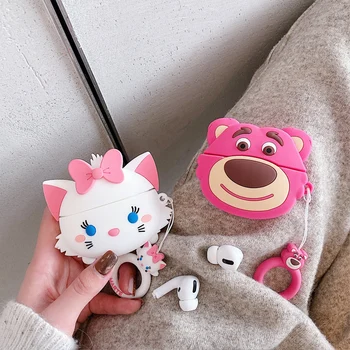 3D Bear Earphone Case For Airpods Pro Case Cute Silicone Cartoon Case For Apple Airpods Pro 3 Cover Headphone Earpods Keychain
3D Bear Earphone Case For Airpods Pro Case Cute Silicone Cartoon Case For Apple Airpods Pro 3 Cover Headphone Earpods Keychain