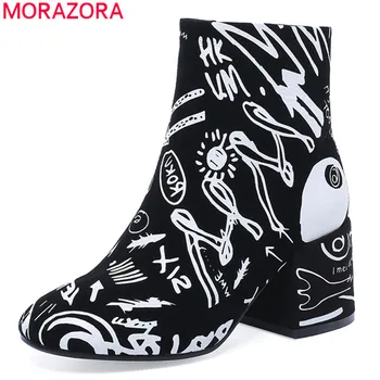 MORAZORA 2020 fashion new arrive graffiti women boots square toe high heels shoes autumn winter ankle boots big size 33-41
MORAZORA 2020 fashion new arrive graffiti women boots square toe high heels shoes autumn winter ankle boots big size 33-41