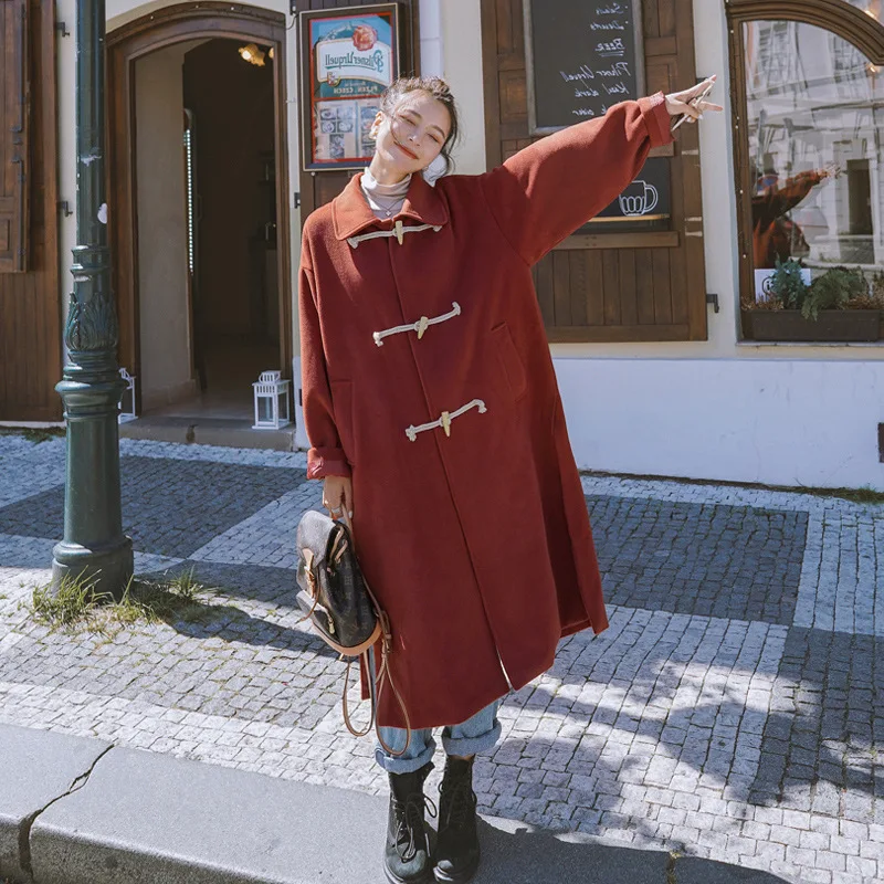 Toggle Overcoat Women's Thick Woolen Coat Women's Mid-length 2019 Popular Woolen Cloth Haze Blue Autumn & Winter over-the-Knee
Toggle Overcoat Women's Thick Woolen Coat Women's Mid-length 2019 Popular Woolen Cloth Haze Blue Autumn & Winter over-the-Knee