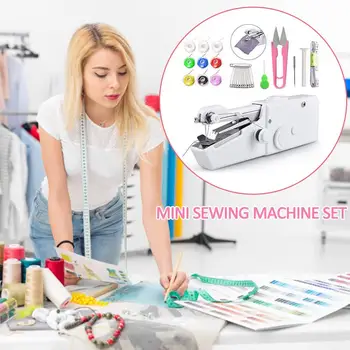 16PCS Sewing Machine Set Mini Portable Electric Hand Sewing Machine Kit Stitching Needlework Supplies For Beginners Children
16PCS Sewing Machine Set Mini Portable Electric Hand Sewing Machine Kit Stitching Needlework Supplies For Beginners Children