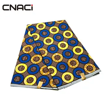 CNACI High Quality African Wax Fabric 6 Yards/Piece Polyester Tissus Africain Veritable Wax African Ankara Fabrics For Wedding
CNACI High Quality African Wax Fabric 6 Yards/Piece Polyester Tissus Africain Veritable Wax African Ankara Fabrics For Wedding
