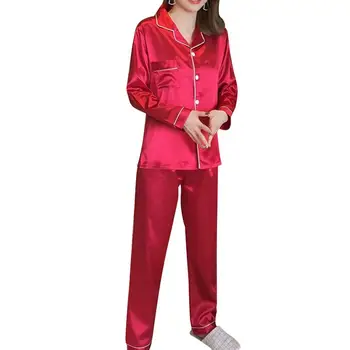 1 Set Household Sleepwear Trousers Pajamas Set Fresh Long Sleeve Nightclothes Kit Female Cardigan Sleeping Clothings Kit Spring 
1 Set Household Sleepwear Trousers Pajamas Set Fresh Long Sleeve Nightclothes Kit Female Cardigan Sleeping Clothings Kit Spring