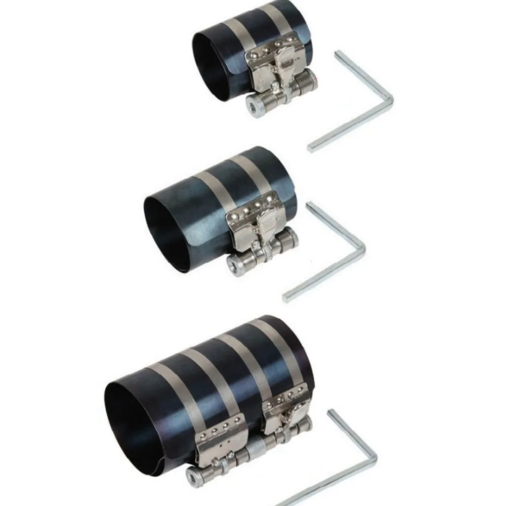 Adjustable Car Engine Piston Ring Compressor Tool Large Ratcheting With Wrench Installer Band Tools Repair Hot Sale |