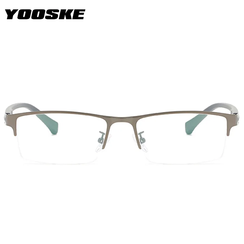 Оправа для очков близорукости YOOSKE женщин и мужчин металлические готовые очки